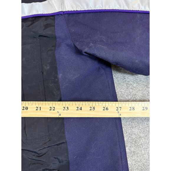 FedEx Stan Herman Reflective Parka Jacket Mens XL Black Purple Hooded Outdoor - Picture 4 of 6